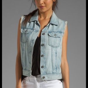 AG “the heather” easy denim vest